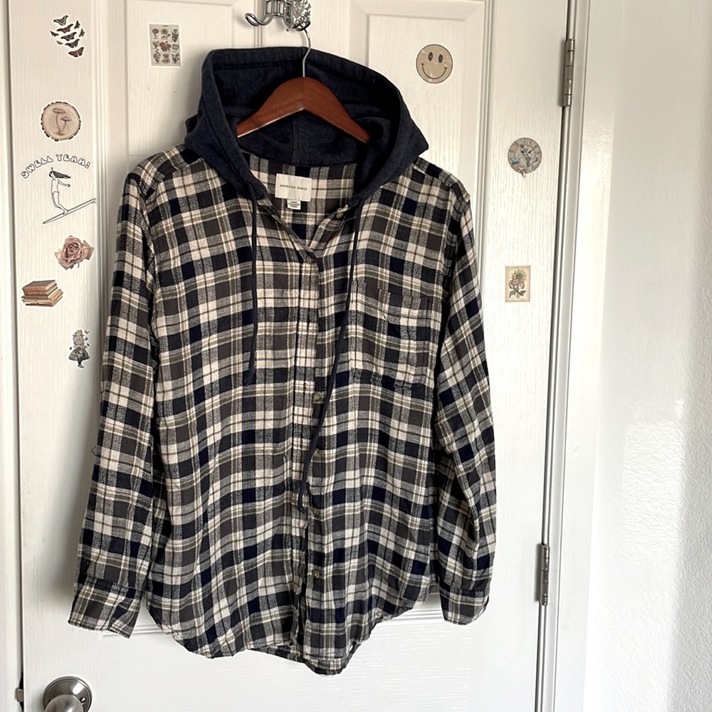 Lightweight Flannel shirt with Hood